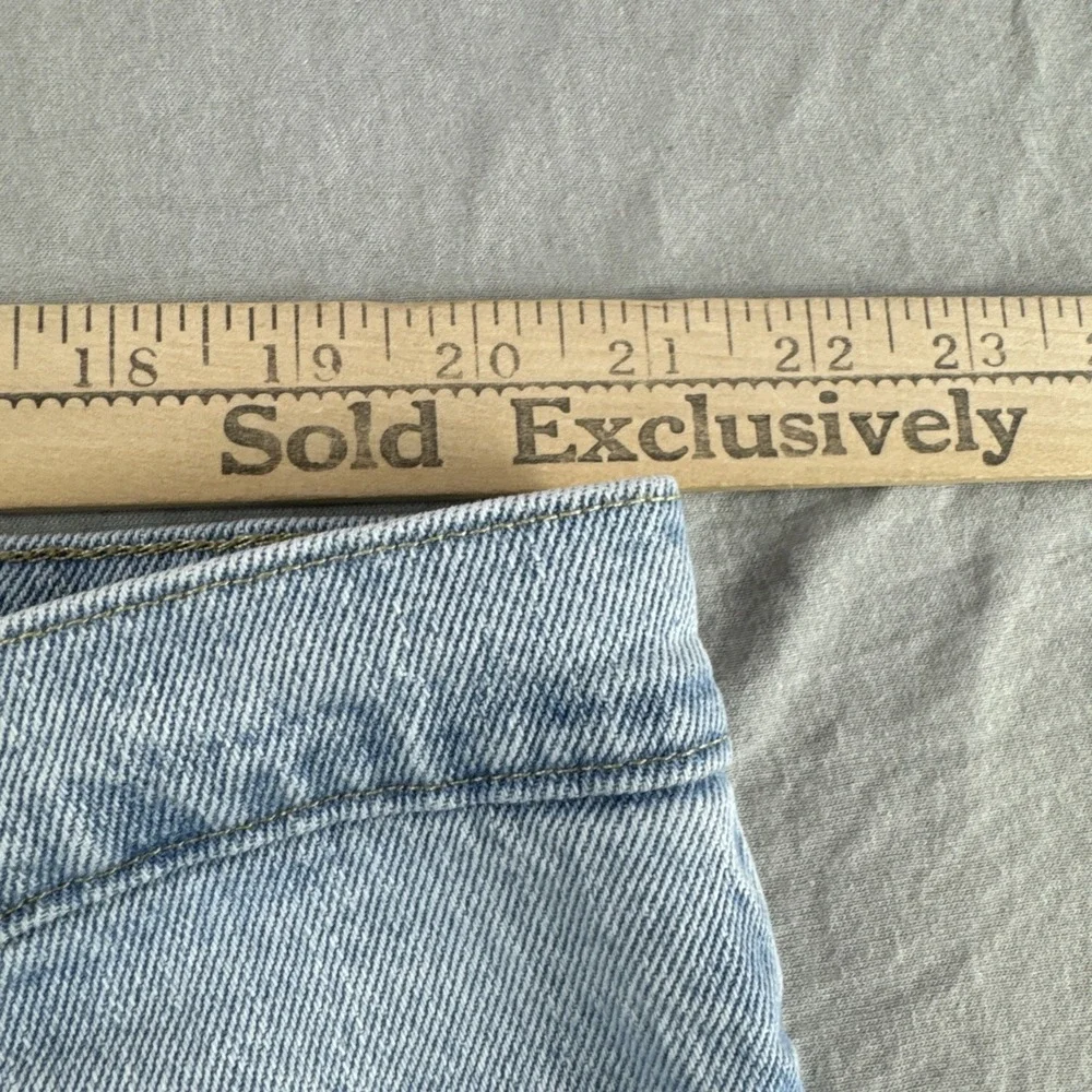 Wrangler Jeans Mens 44x30 Blue Denim Pants Straight Leg Workwear Regular Light